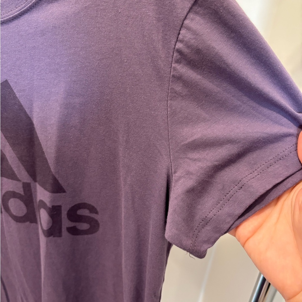 adidas Golf Crewneck T-Shirt in Dusty Purple - Picture 4 of 5